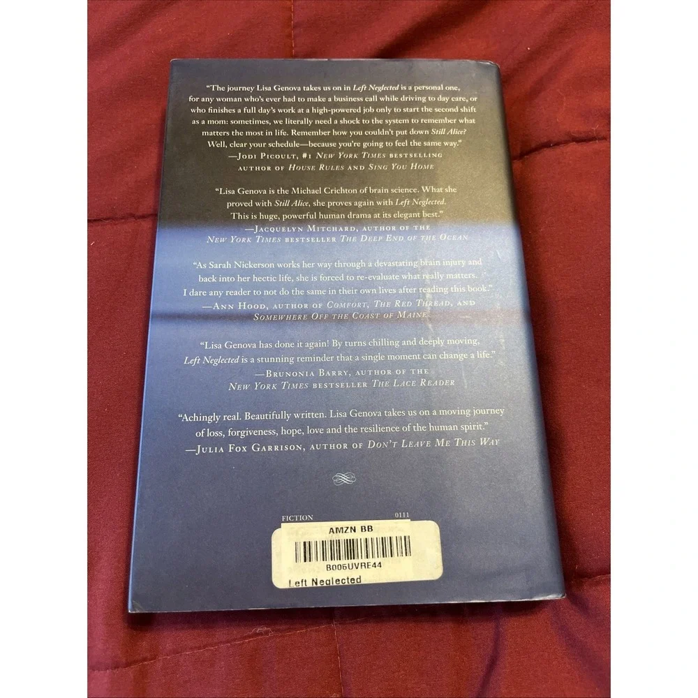 Left Neglected by Lisa Genova | Hardcover Bestseller | Brain Injury Novel‎